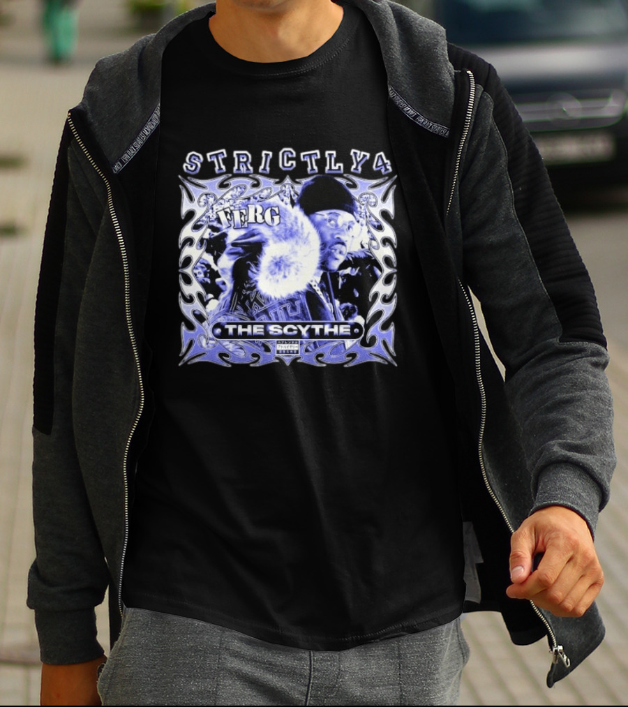 Ferg Strictly 4 The Scythe Album Cover Art With Tribal Element T-Shirt