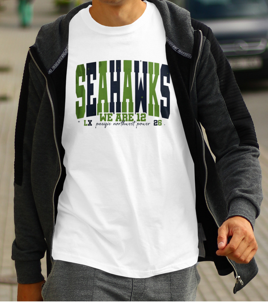 Seattle Seahawks We Are 12 Pacific Northwest Power 12th Man Fan Spirit 23 T-Shirt