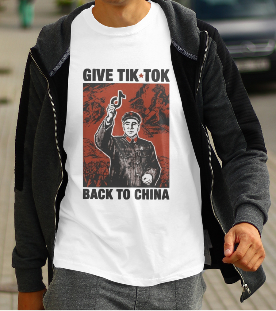 Give TikTok Back To China Mao Zedong Propaganda T-Shirt