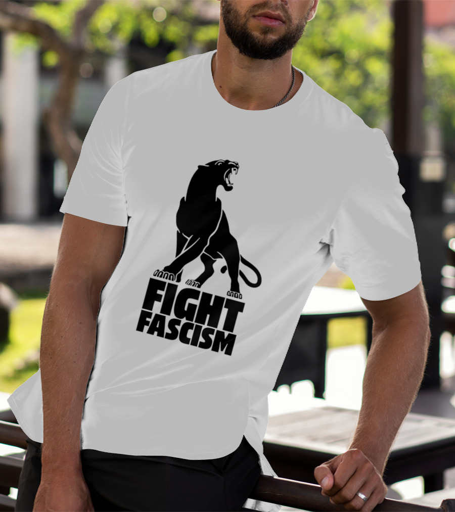 Fight Fascism Panther Roar Black Power Movement T-Shirt