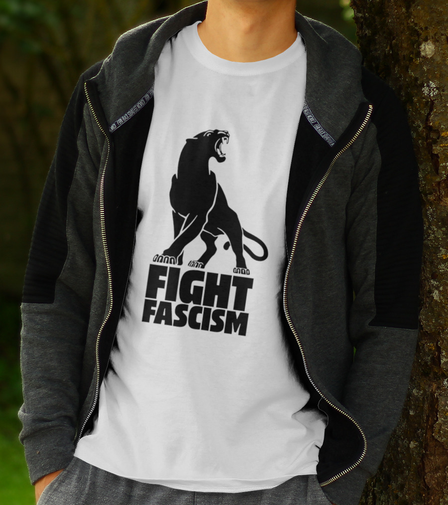 Fight Fascism Panther Roar Black Power Movement T-Shirt