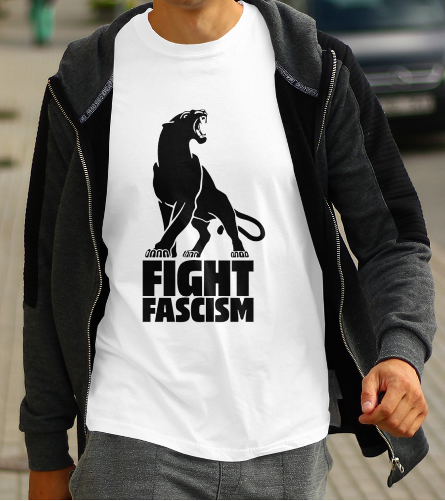 Fight Fascism Panther Roar Black Power Movement T-Shirt