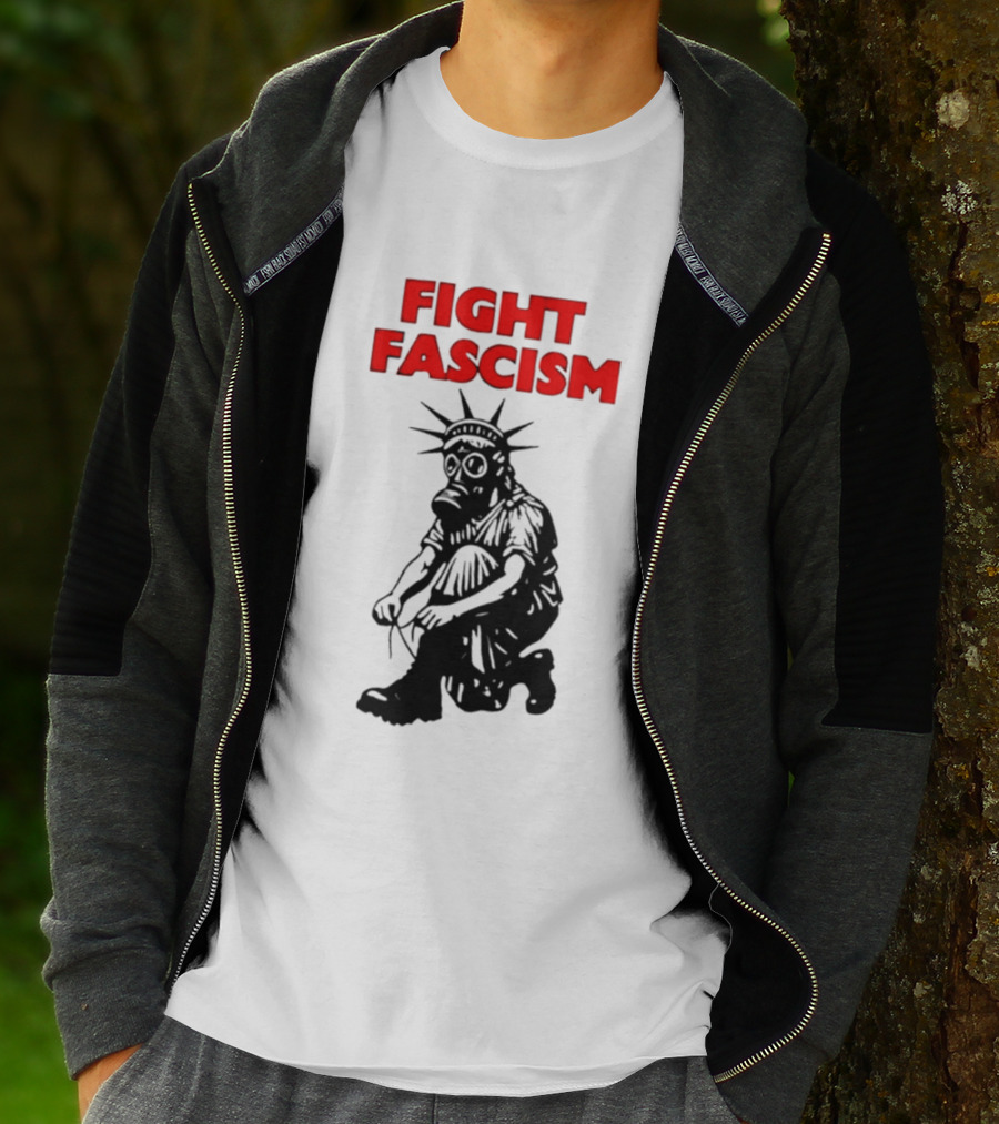 Fight Fascism Liberty Not Fascism Abolish ICE T-Shirt