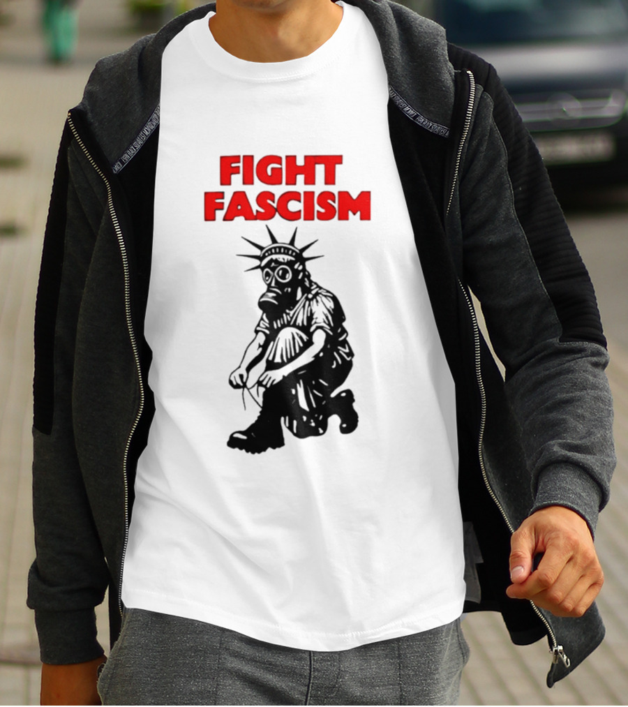 Fight Fascism Liberty Not Fascism Abolish ICE T-Shirt