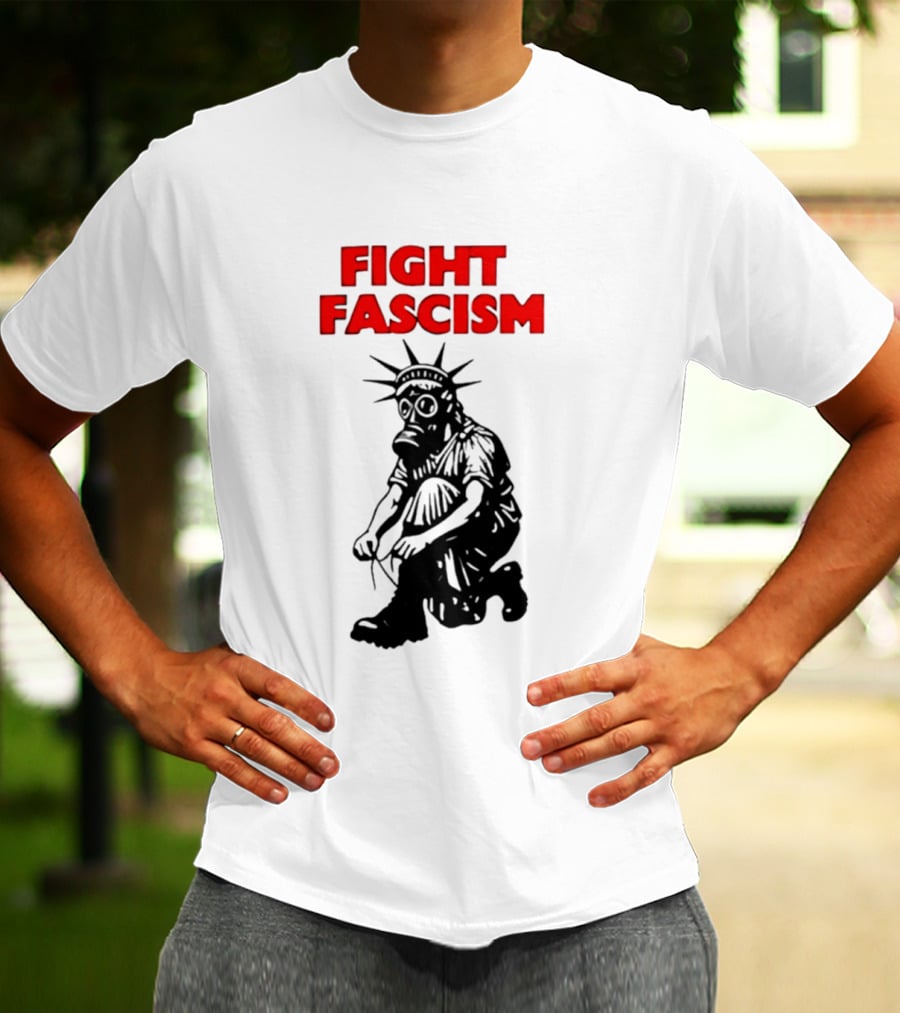 Fight Fascism Liberty Not Fascism Abolish ICE T-Shirt