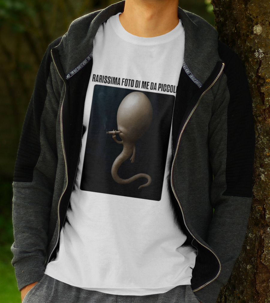 Rarissima Foto Di Me Da Piccolo Alieno Iconico Comico Divertente T-Shirt