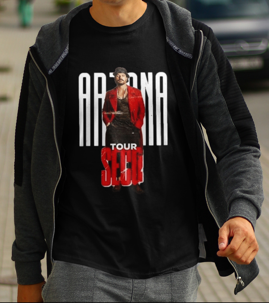 Arjona SECO Tour 2026 Red Jacket Black Hat T-Shirt