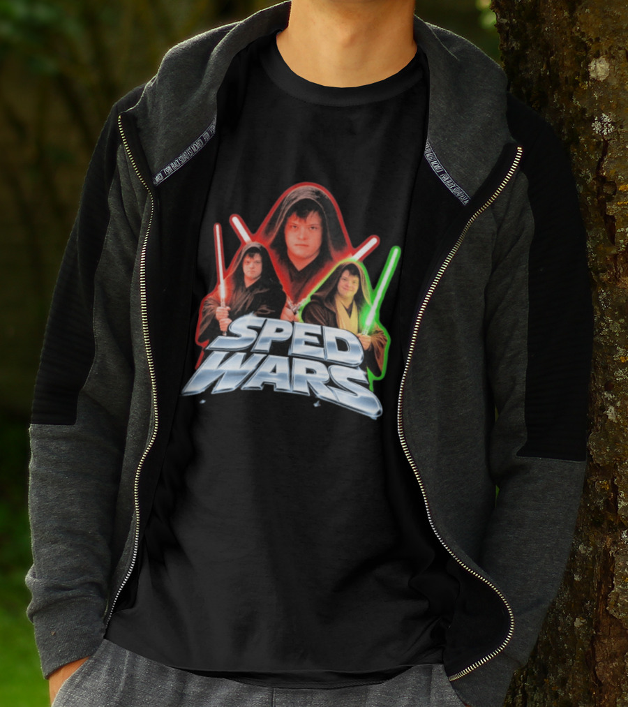 SPED WARS Lightsaber Down Syndrome Jedi T-Shirt