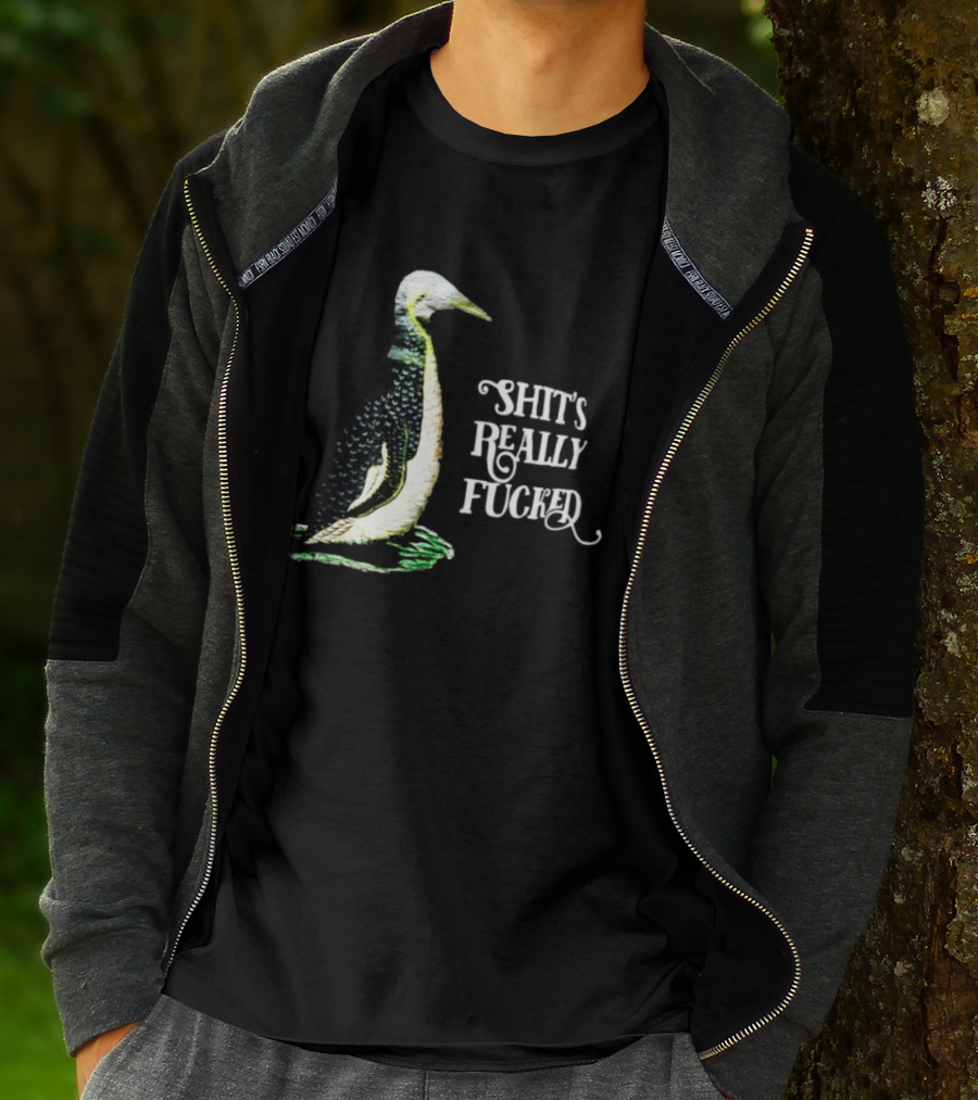 Effin' Birds Shit's Really Fucked Penguin T-Shirt