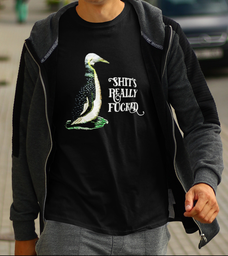 Effin' Birds Shit's Really Fucked Penguin T-Shirt