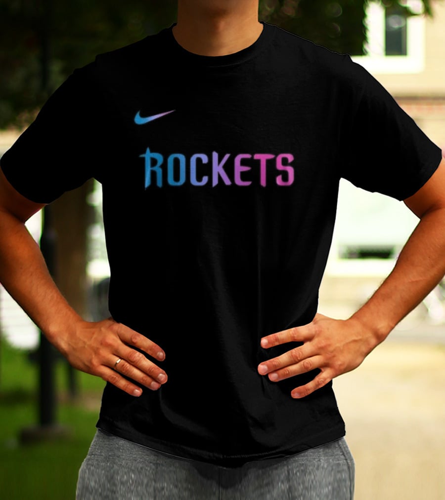 Nike Houston Rockets Cyberpunk T-Shirt