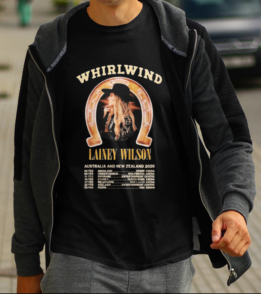 Whirlwind Lainey Wilson Australia And New Zealand 2026 Tour Dates T-Shirt