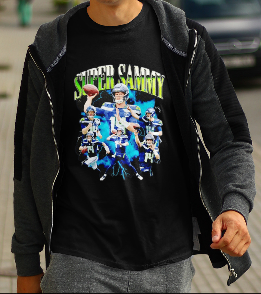 Super Sammy Seattle Seahawks Quarterback Highlights T-Shirt