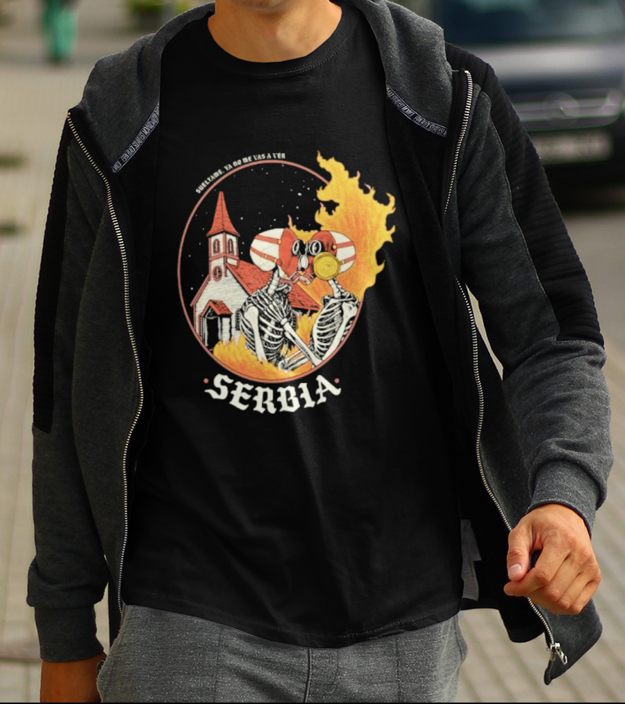 Amor De Verano Sueltame 2026 Serbia Church Fire T-Shirt