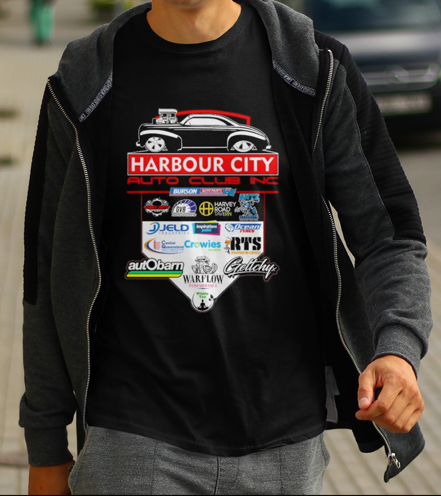 Harbour City Auto Club Burson Central Queensland Crowies Paints Inspirations Paints Wurth Ocean Tyres 2026 T-Shirt