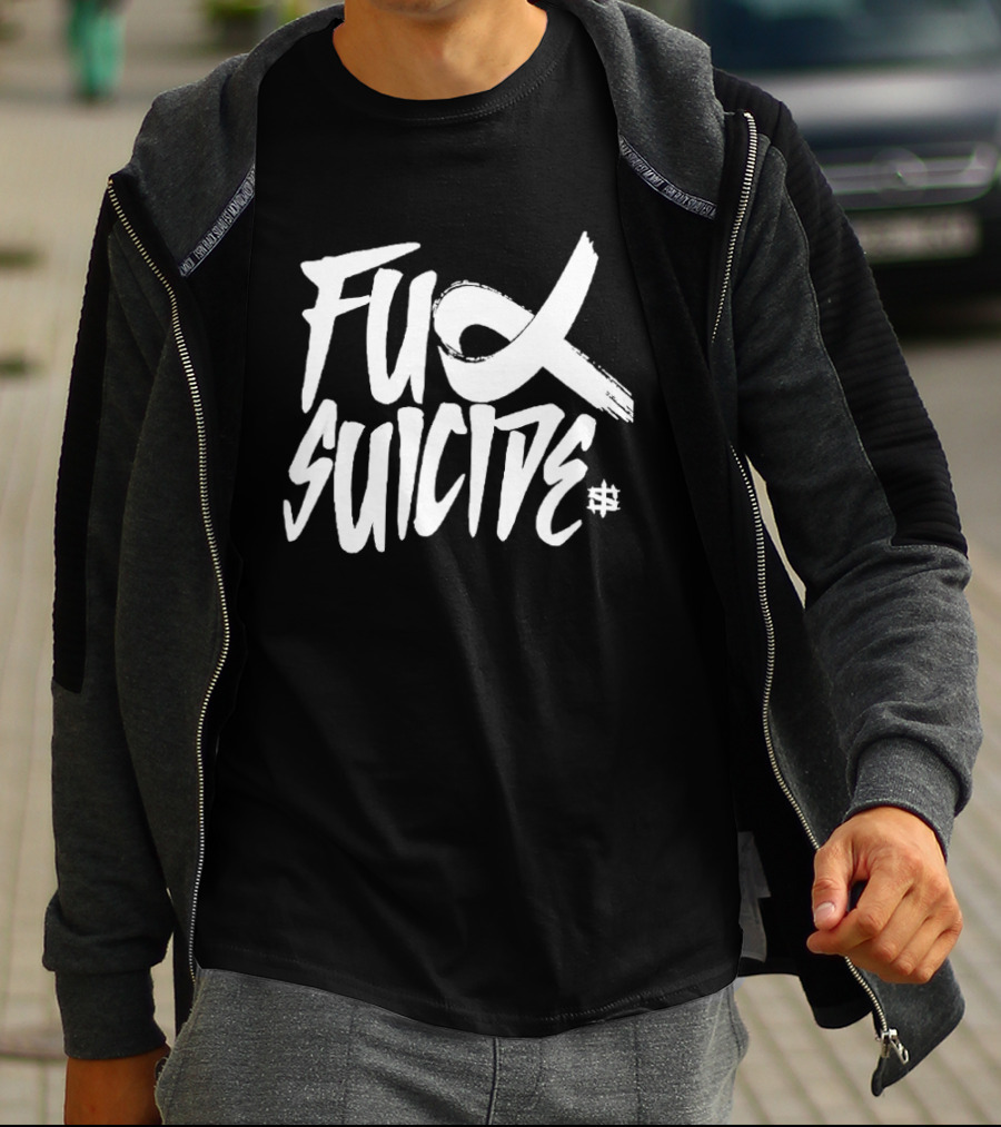 Iron Sanctuary Fuck Suicide 2025 Anti Suicide Awareness Campaign T-Shirt