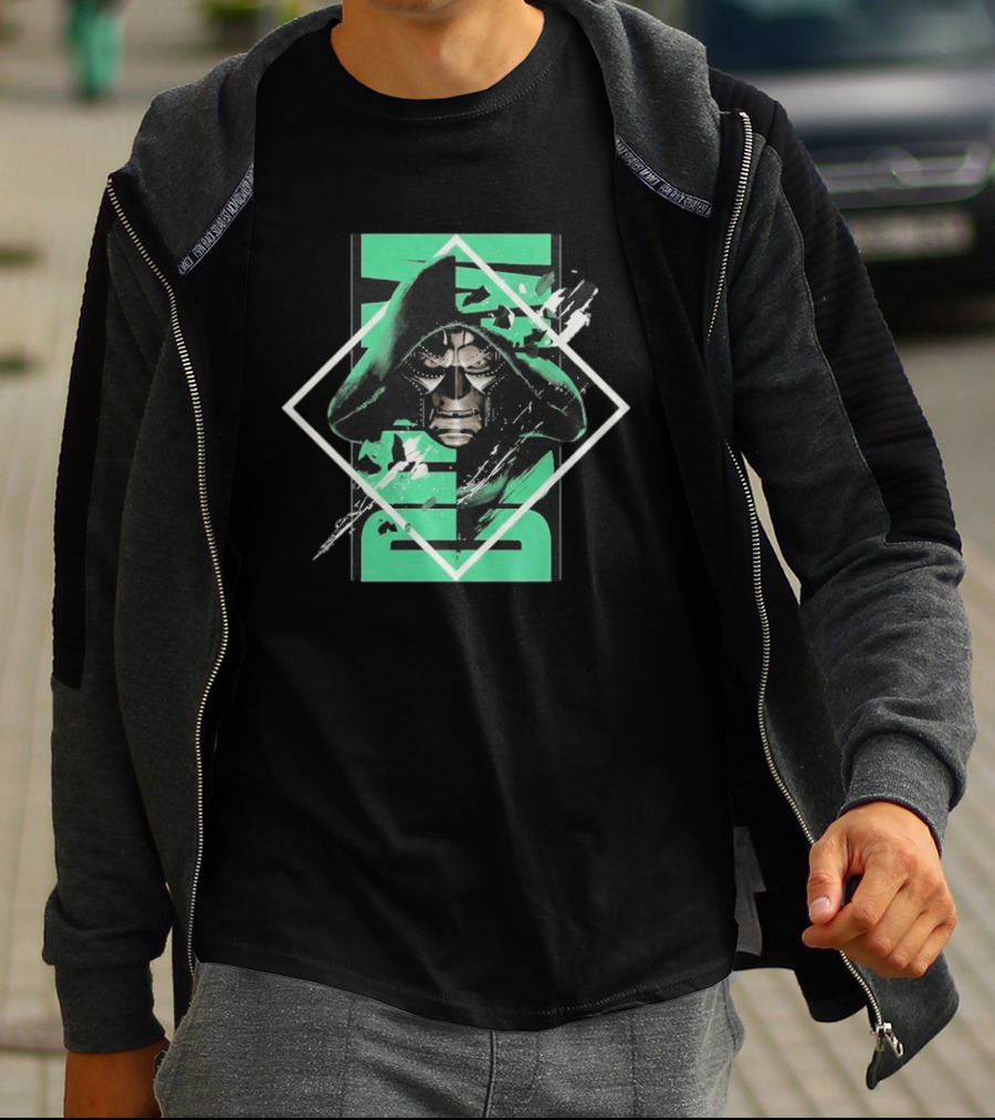 Marvel Avengers Doomsday Doctor Doom Green Black T-Shirt