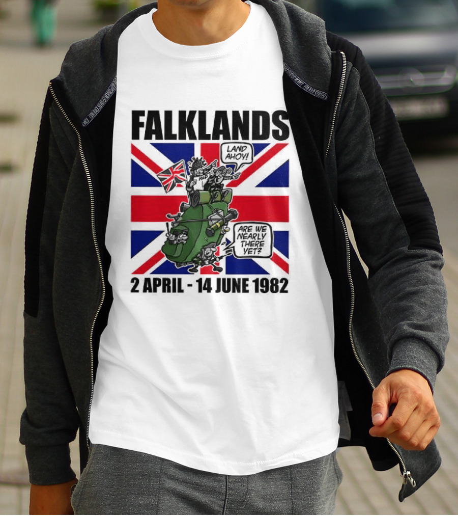 Falklands Tank British Flag 2 April 14 June 1982 T-Shirt