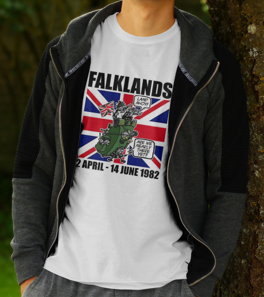 Falklands War 2 April 14 June 1982 Union Jack Tank T-Shirt