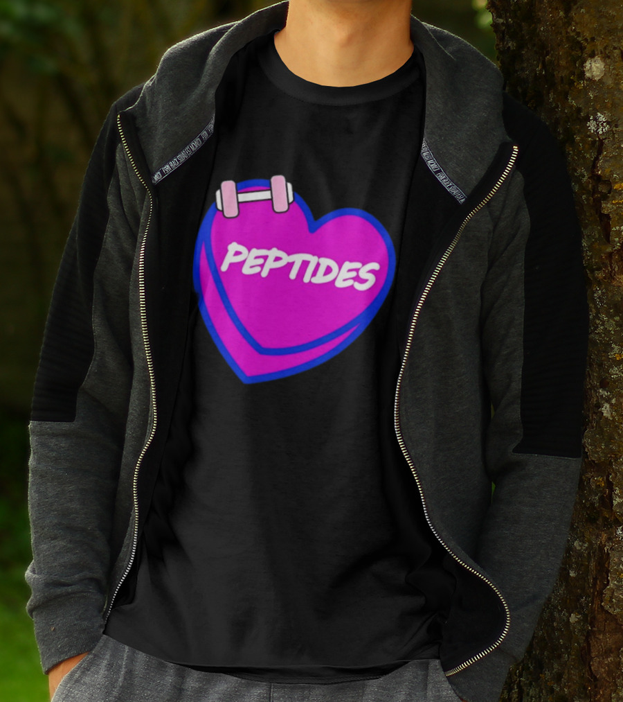 Valentines Day Sweet Hearts Love Peptides Candy Workout T-Shirt
