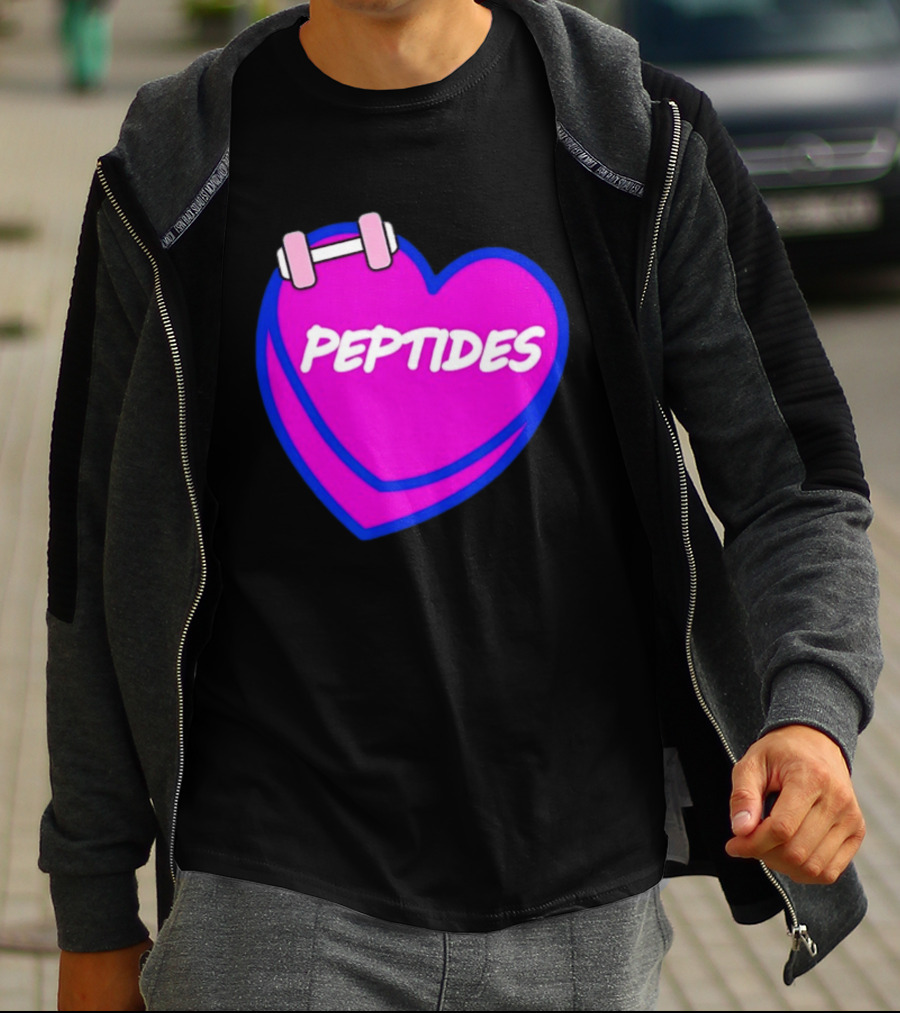 Valentines Day Sweet Hearts Love Peptides Candy Workout T-Shirt