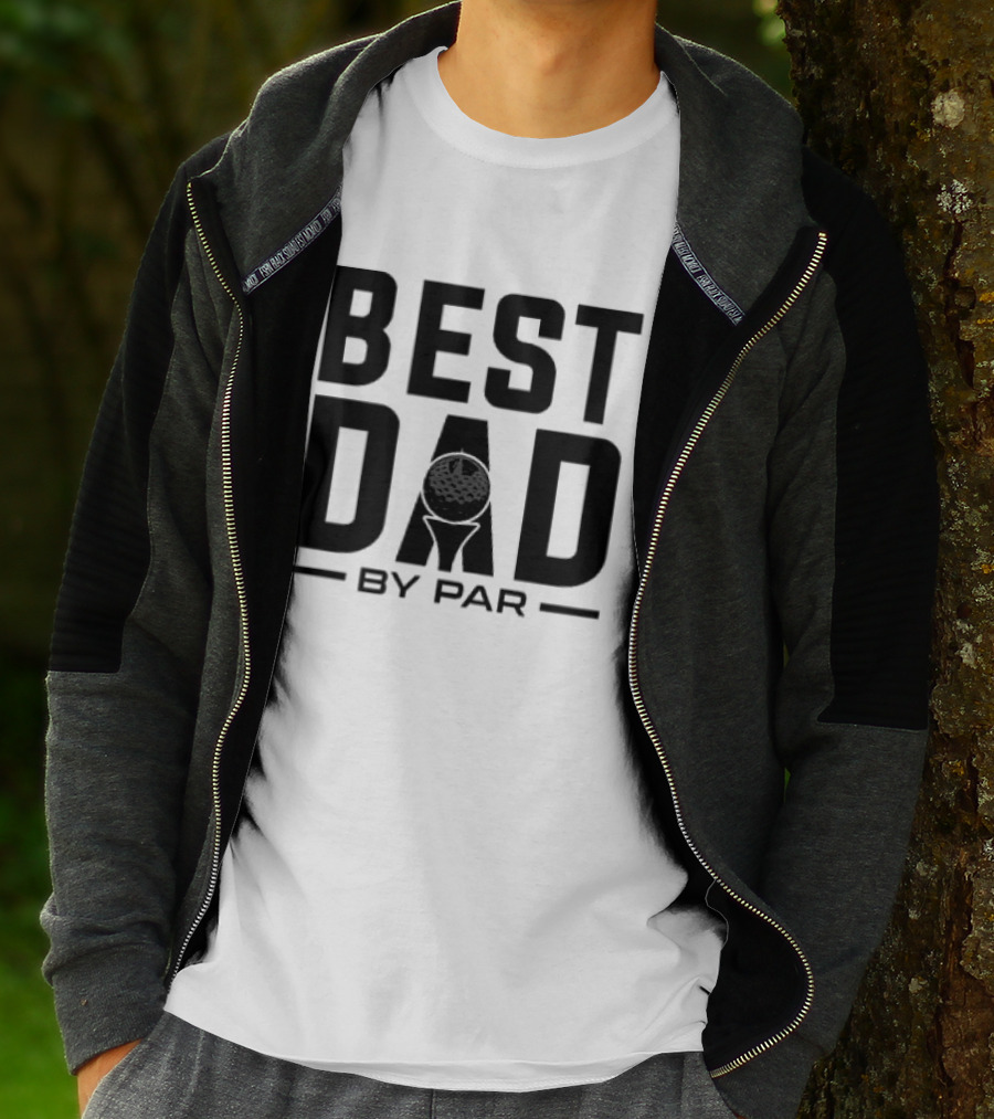 Best Dad By Par Modern Golf T-Shirt
