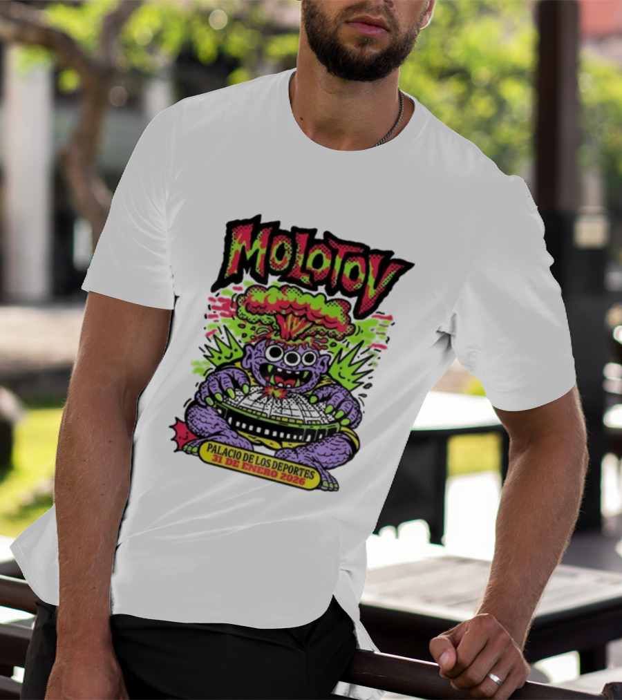 Molotov Palacio De Los Deportes 31 De Enero 2026 Explosive Monster T-Shirt