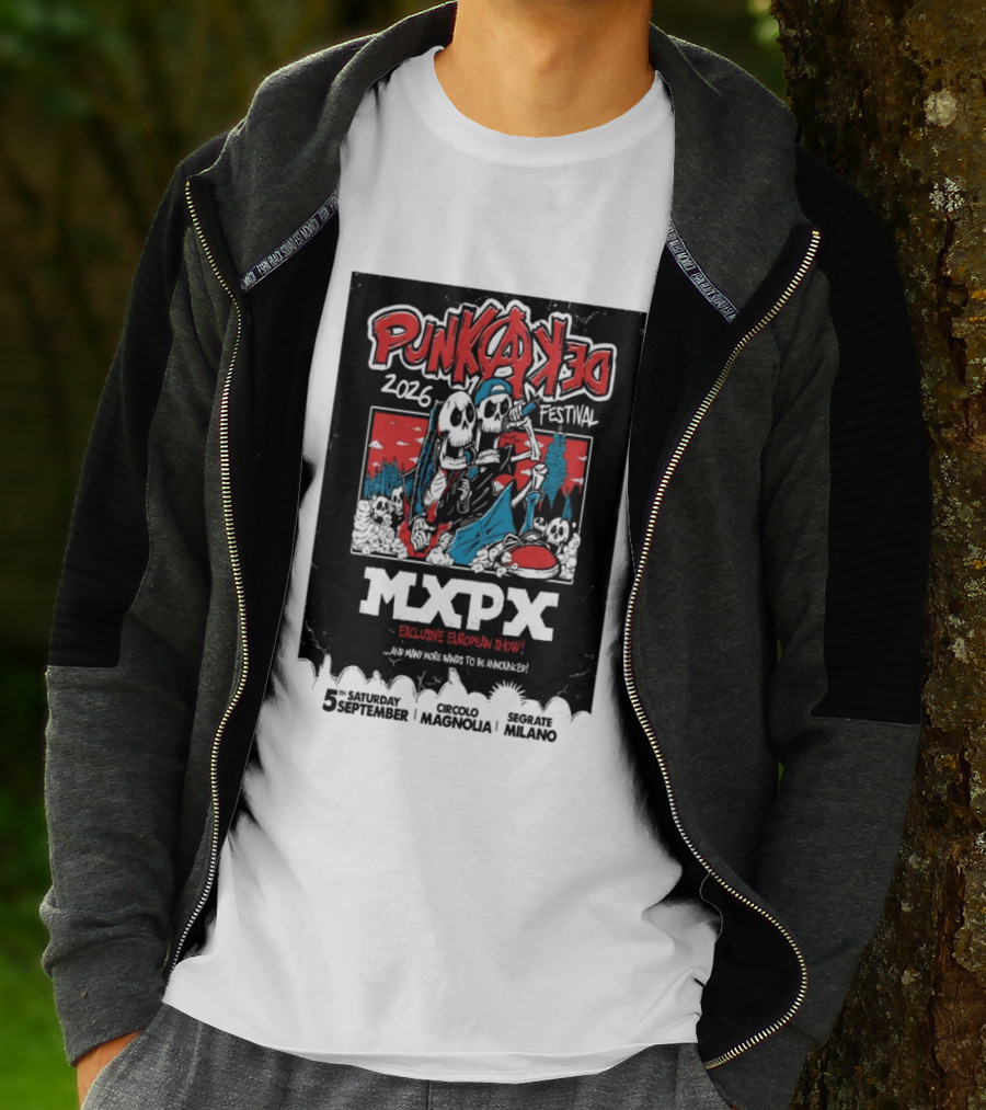 Punkadeka MXPX Exclusive European Show Festival 2026 Sept 5 Segrate Milano T-Shirt