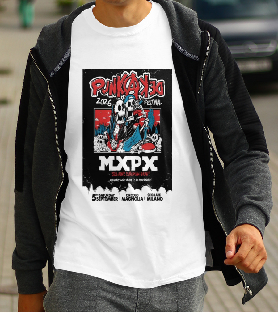 Punkadeka MXPX Exclusive European Show Festival 2026 Sept 5 Segrate Milano T-Shirt