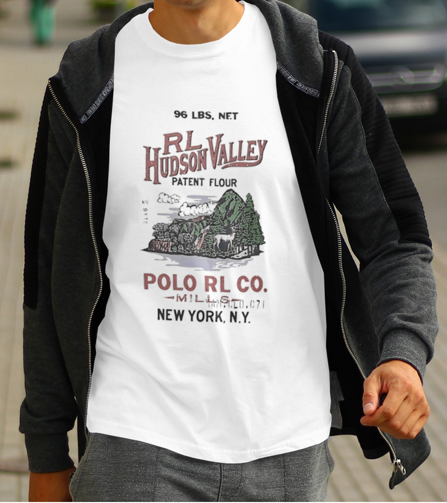 RL Hudson Valley Patent Flour Polo RL Co New York NY 50 LBS Net T-Shirt