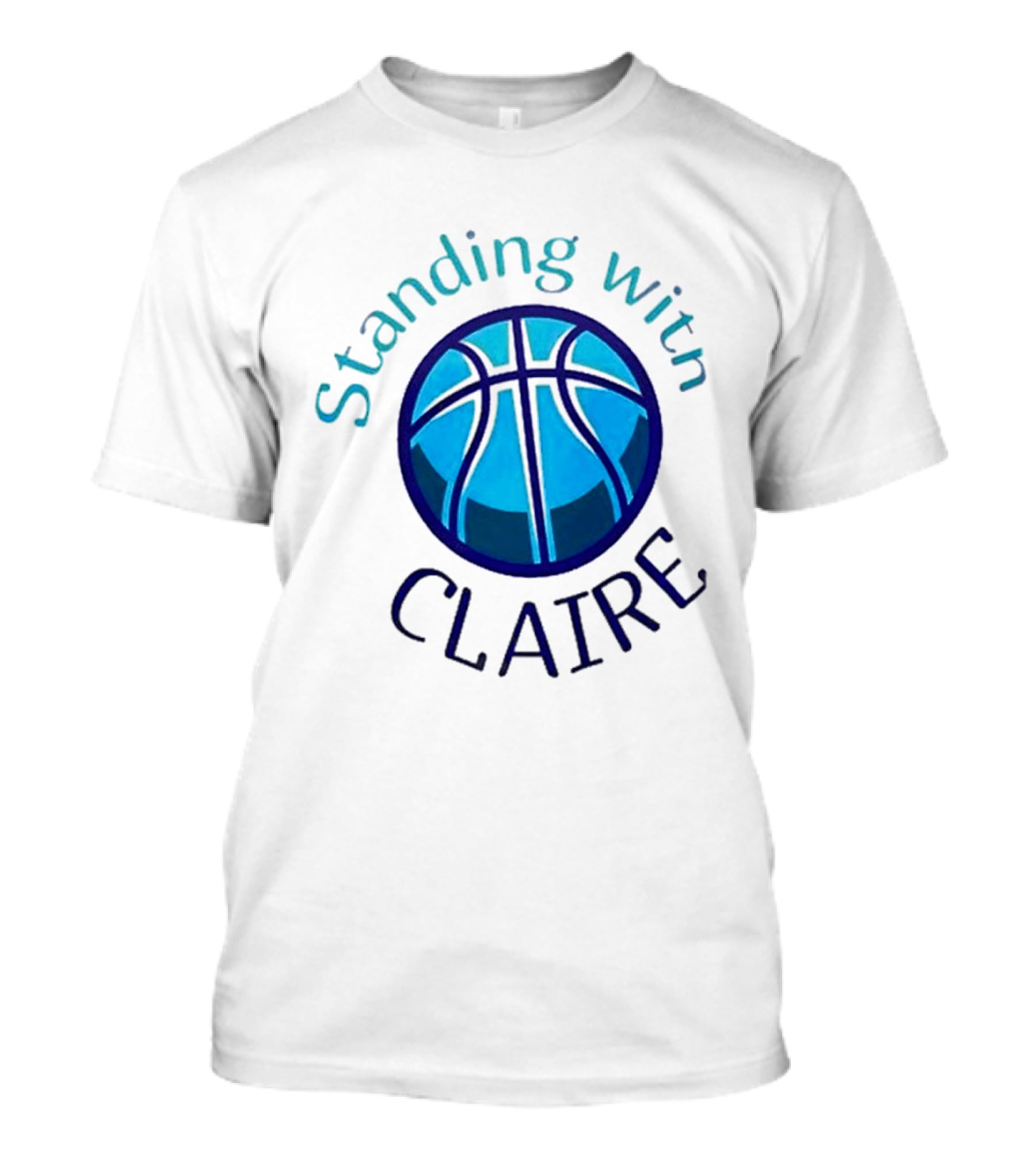 Standing With Claire Basketball Support T-Shirt