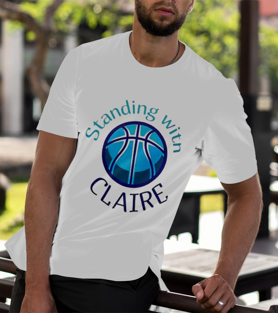 Standing With Claire Basketball Support T-Shirt