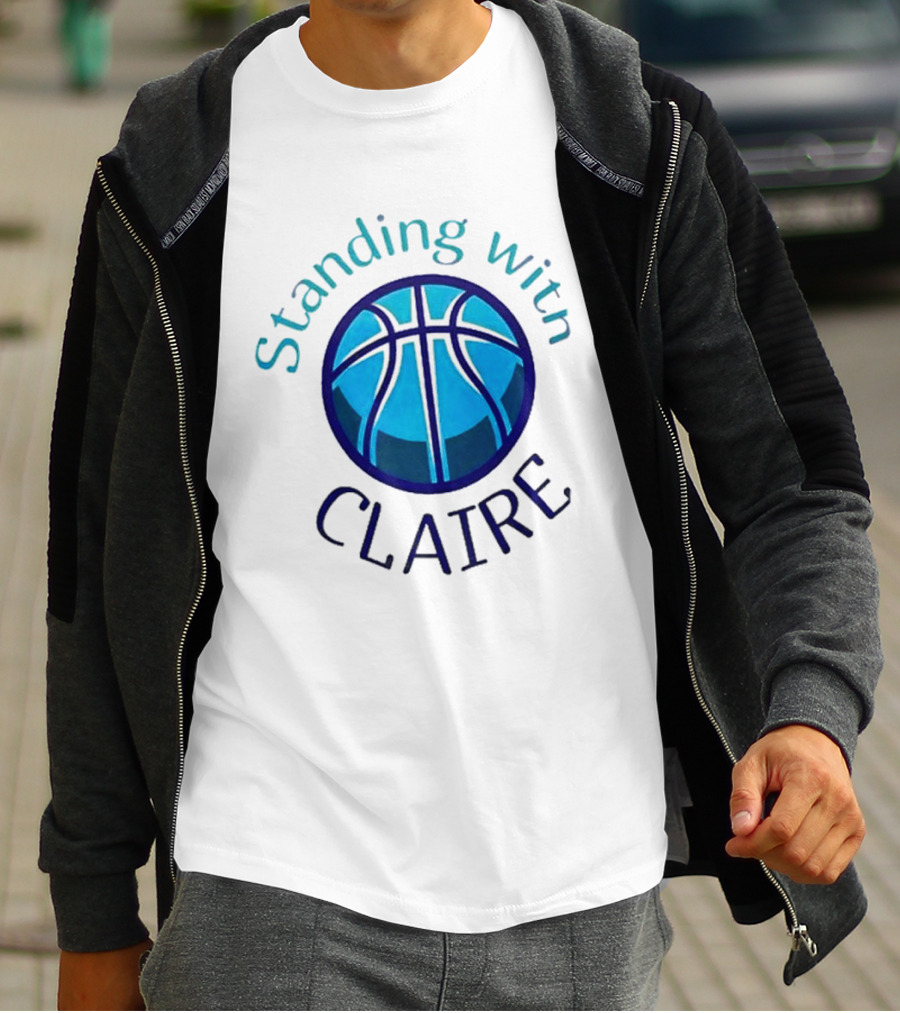 Standing With Claire Basketball Support T-Shirt