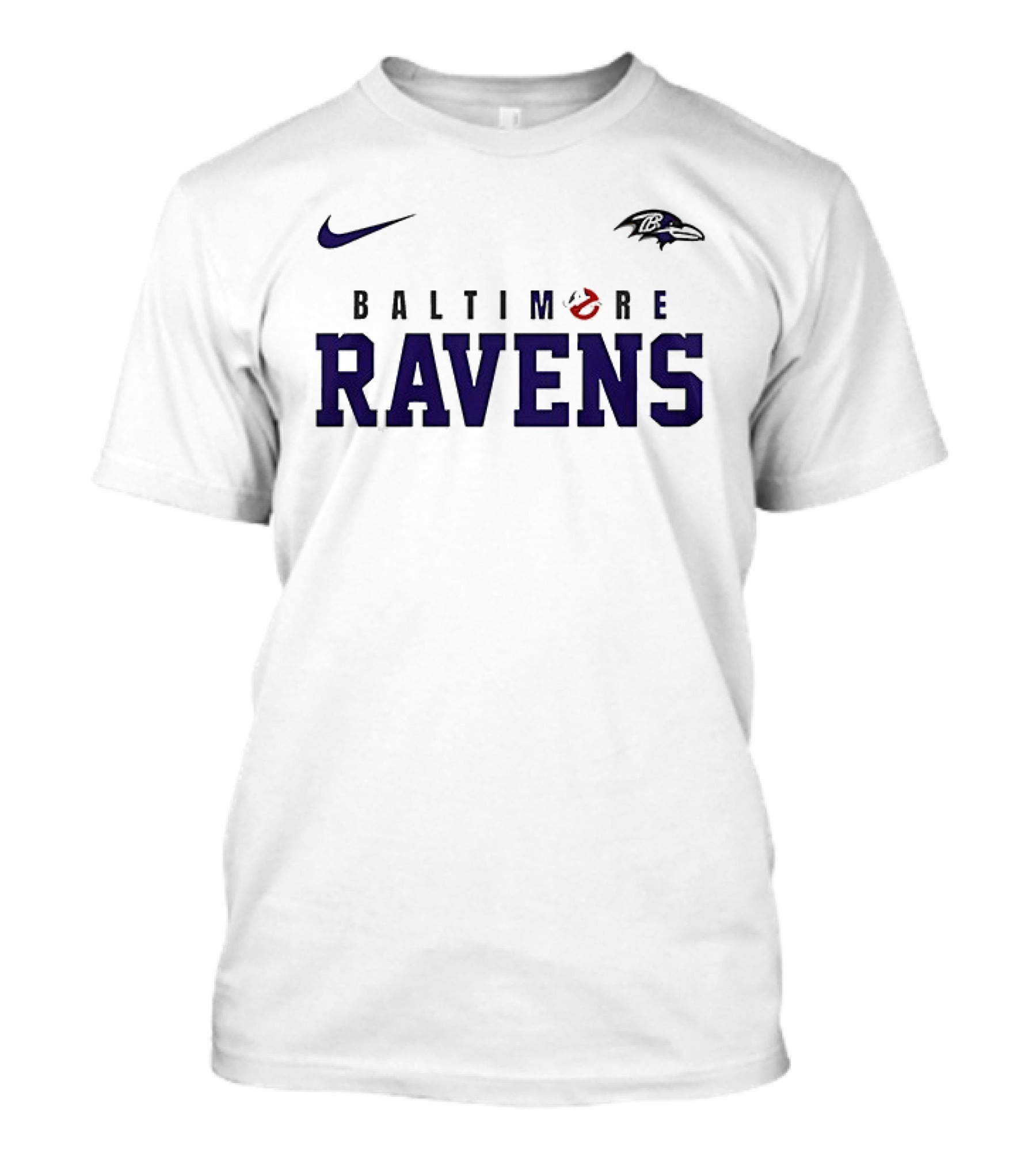 Nike Baltimore Ravens Ghostbusters Who Ya Gonna Call T-Shirt