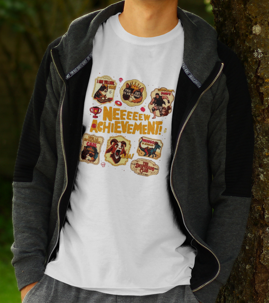 Neeeeew Achievement Viva La Revolucion Carl Goddamnit Donut Mongo The Desperado Club T-Shirt