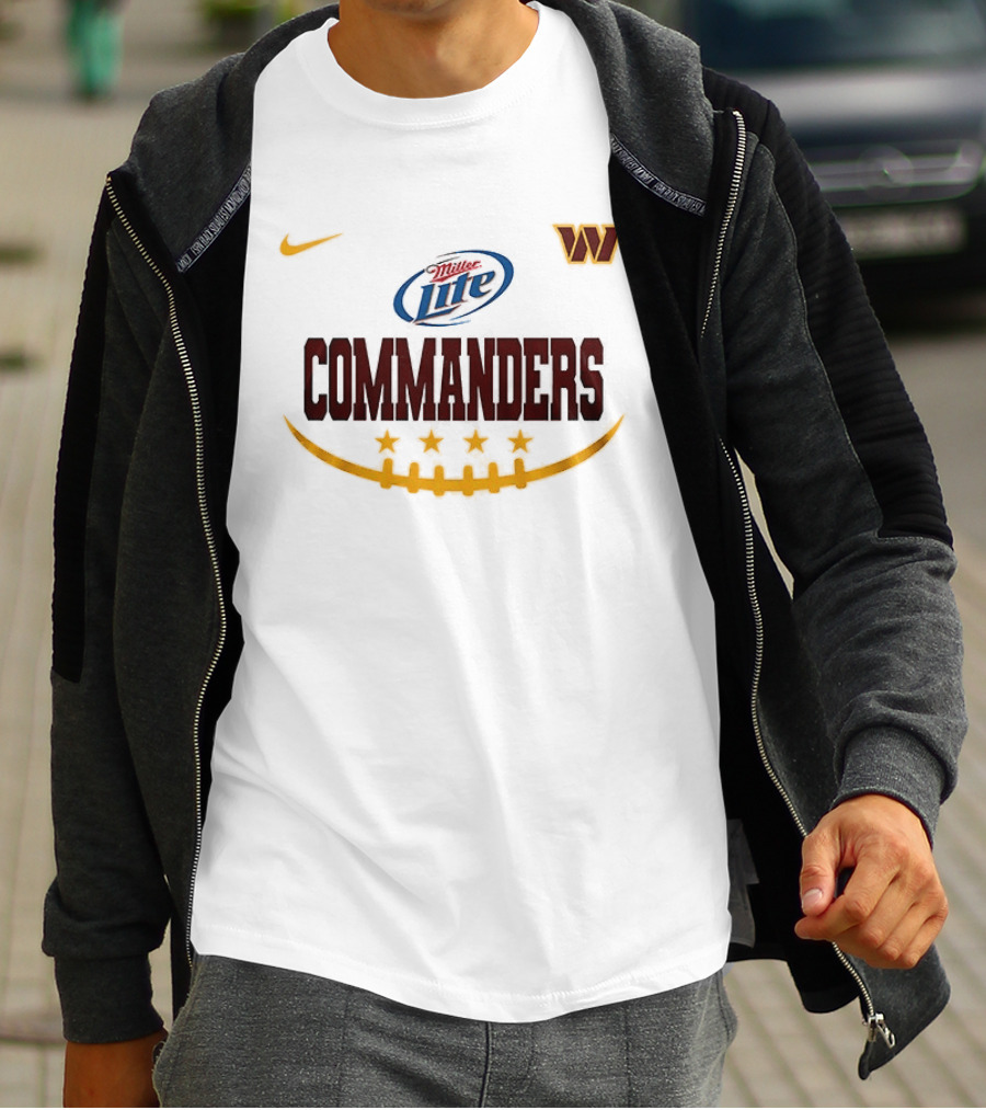 Miller Lite Washington Commanders Nike Collaboration T-Shirt