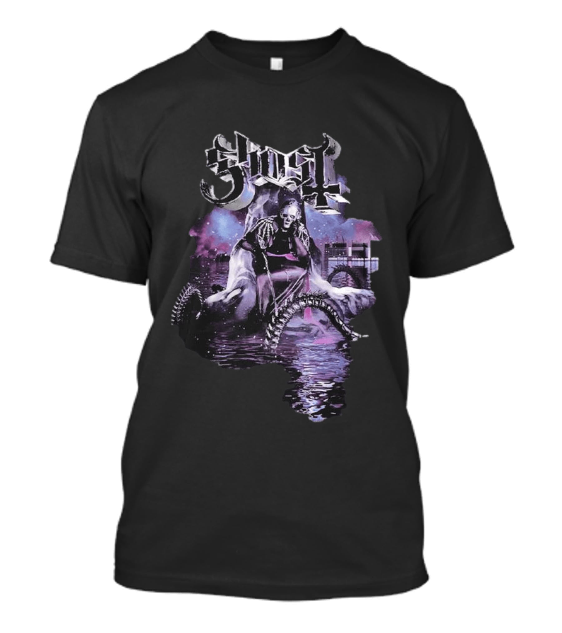 Ghost Montreal 2026 Skeleton Water Reflections Event New T-Shirt