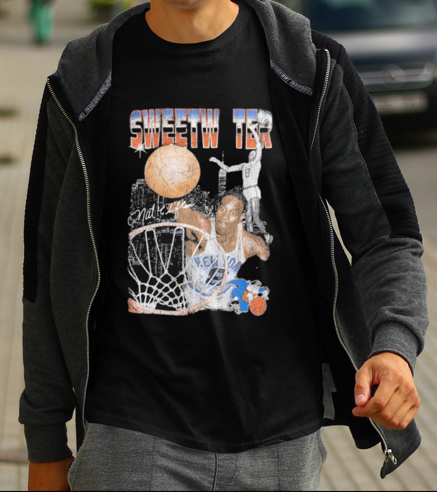Mitchell And Ness Nathaniel Clifton Sweetwater New York Knicks NBA Pioneers Player T-Shirt