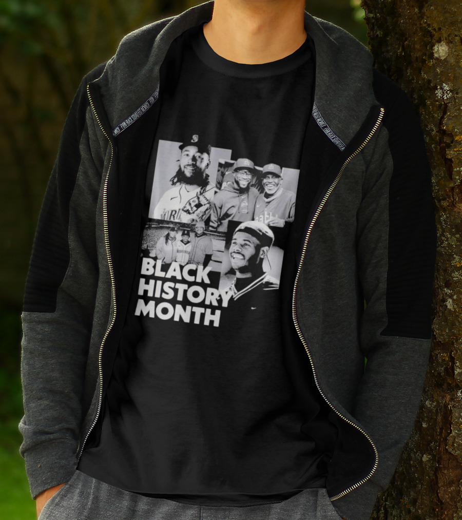 Seattle Mariners Ken Griffey Jr Black History Month Celebration T-Shirt