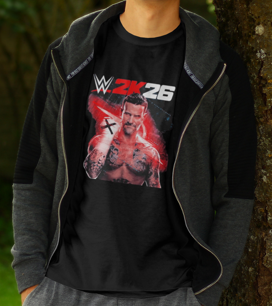 WWE 2K26 CM Punk Best In The World Cover Star Edition T-Shirt