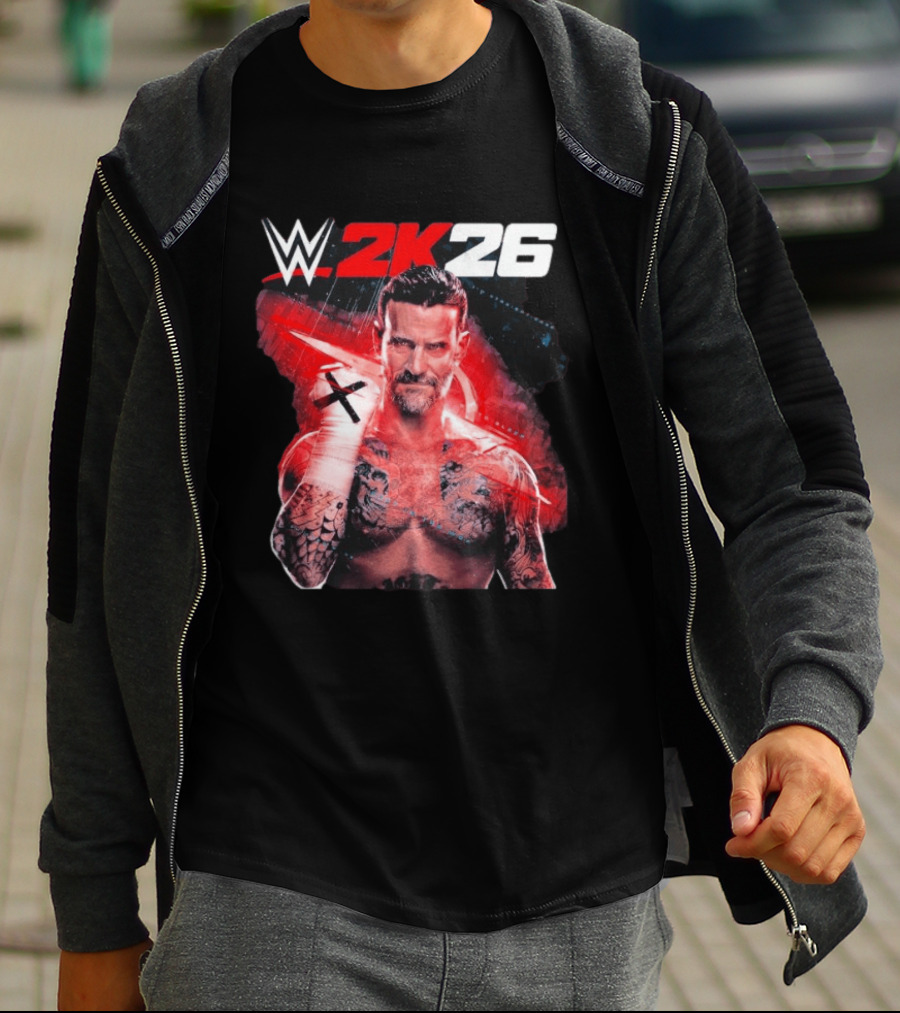 WWE 2K26 CM Punk Best In The World Cover Star Edition T-Shirt