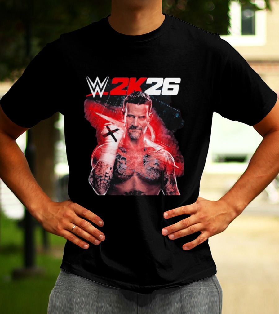 WWE 2K26 CM Punk Best In The World Cover Star Edition T-Shirt