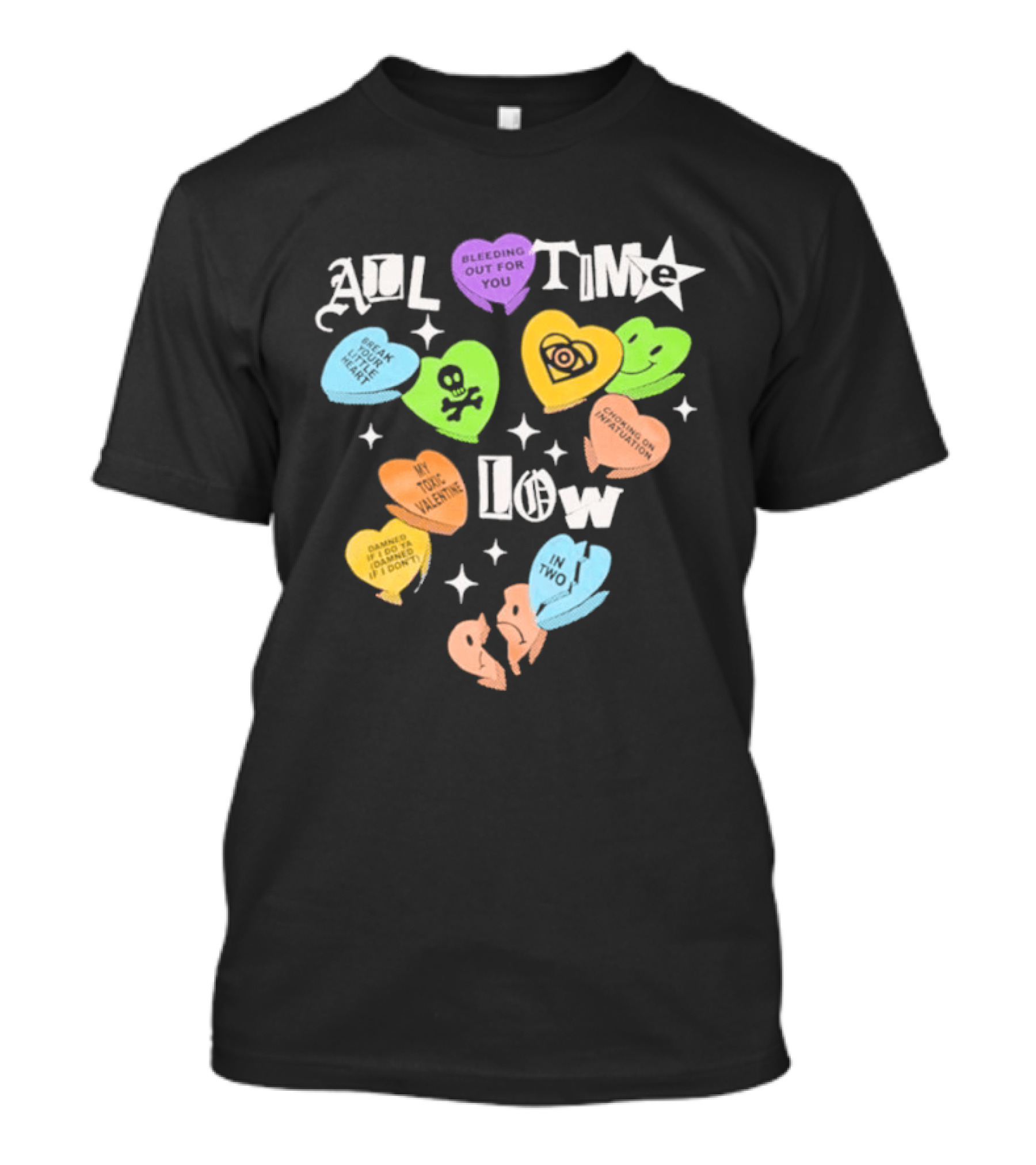 All Time Low Valentine's 2026 Candy Hearts T-Shirt