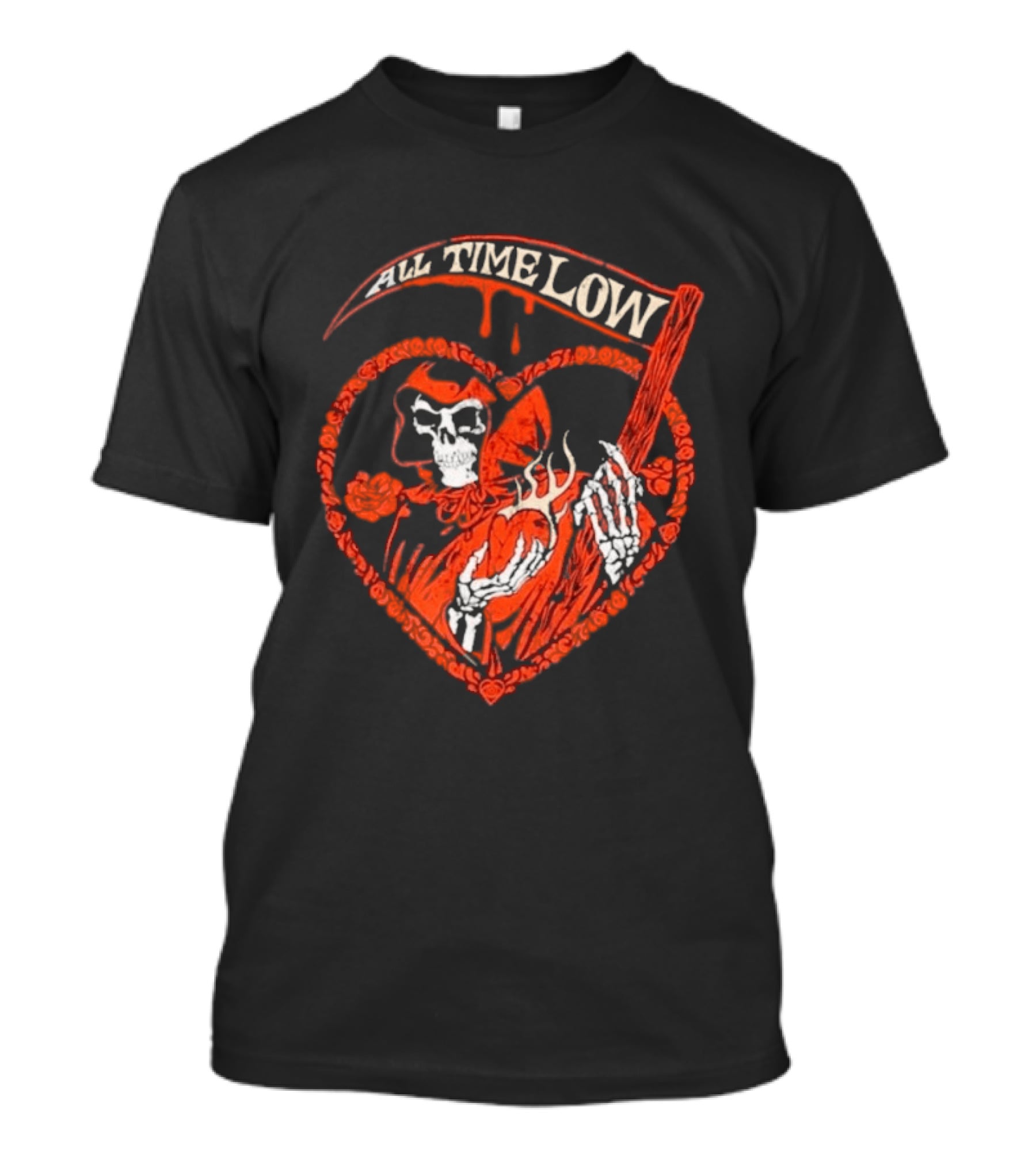 All Time Low Reaper Heart Valentine 2026 T-Shirt