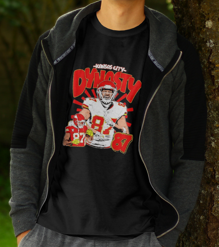 Kansas City Dynasty 87 Kelce Football Legacy T-Shirt