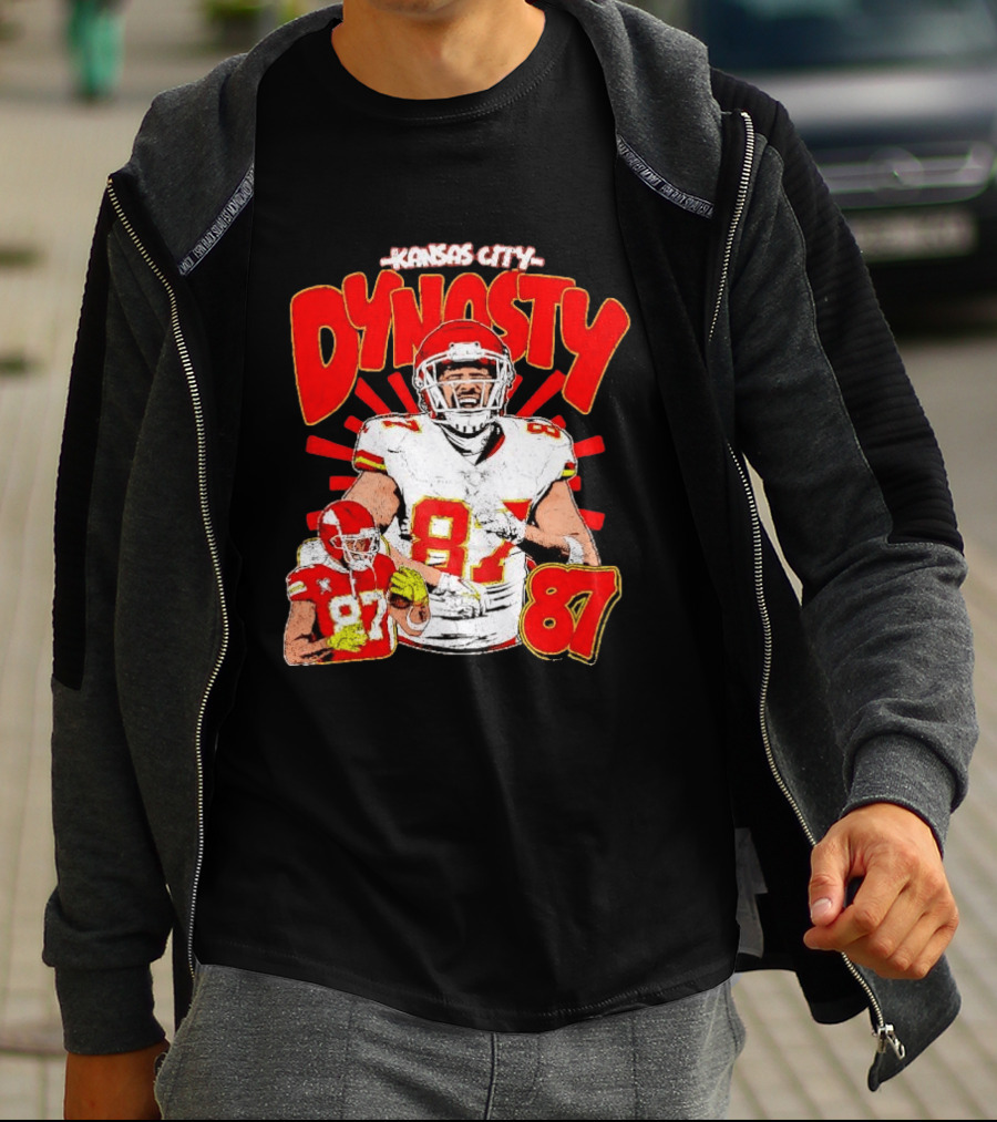 Kansas City Dynasty 87 Kelce Football Legacy T-Shirt