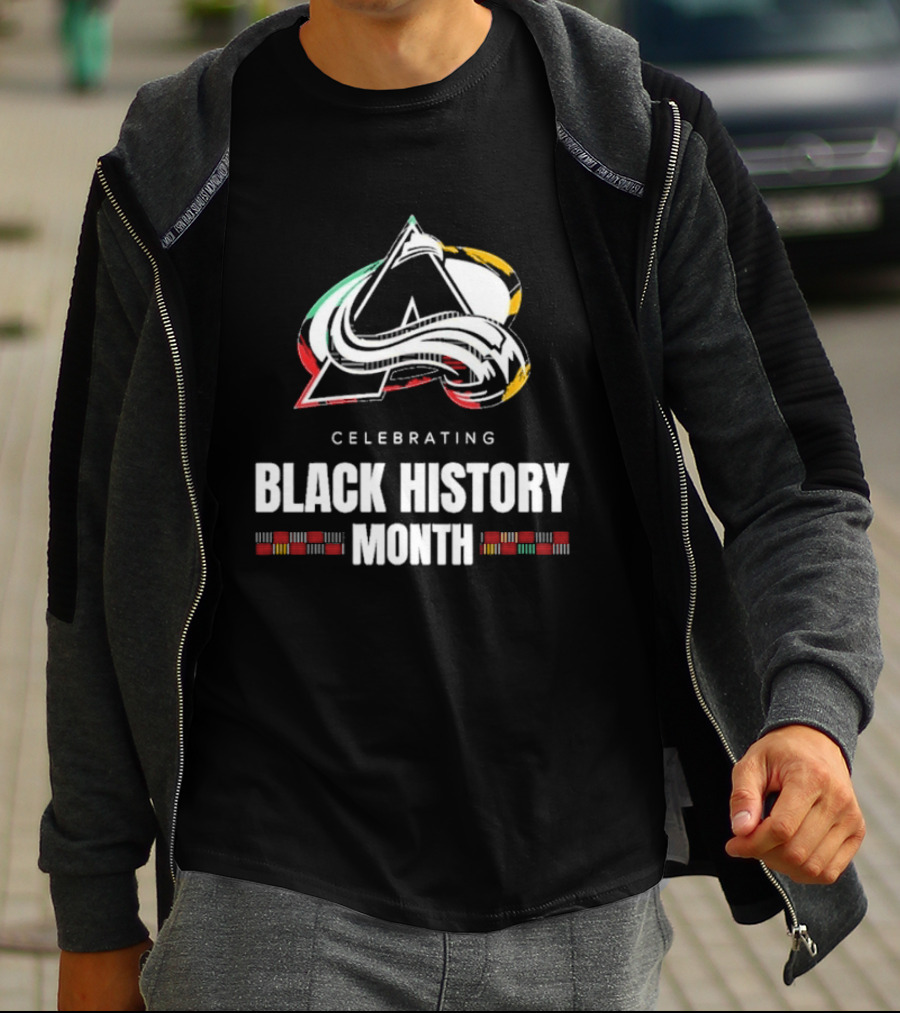Celebrating Black History Month Colorado Avalanche T-Shirt