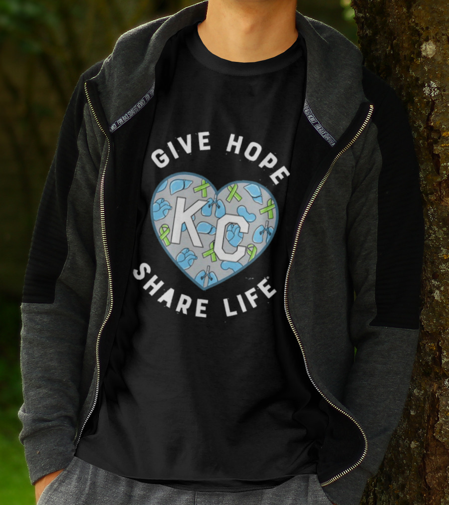 Midwest Transplant 2026 KC Heart Give Hope Share Life T-Shirt