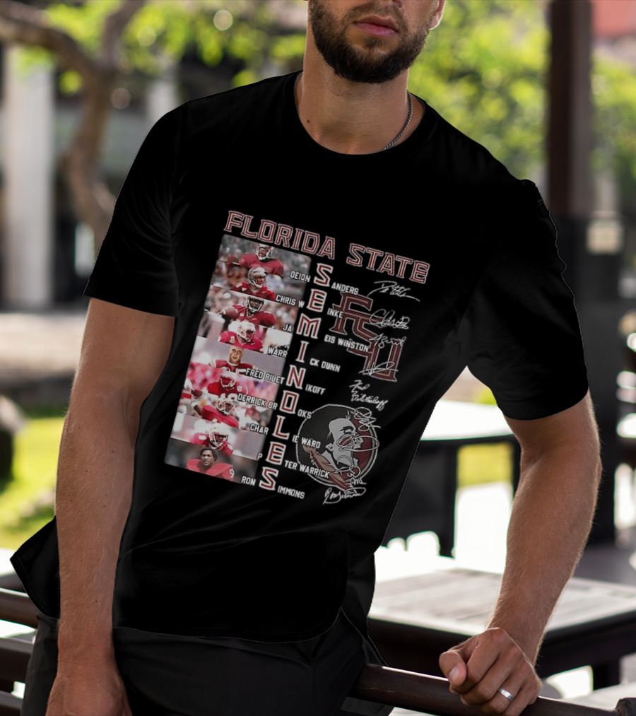FSU Seminoles Football Player College Name And Thank You For The Memories T-Shirt