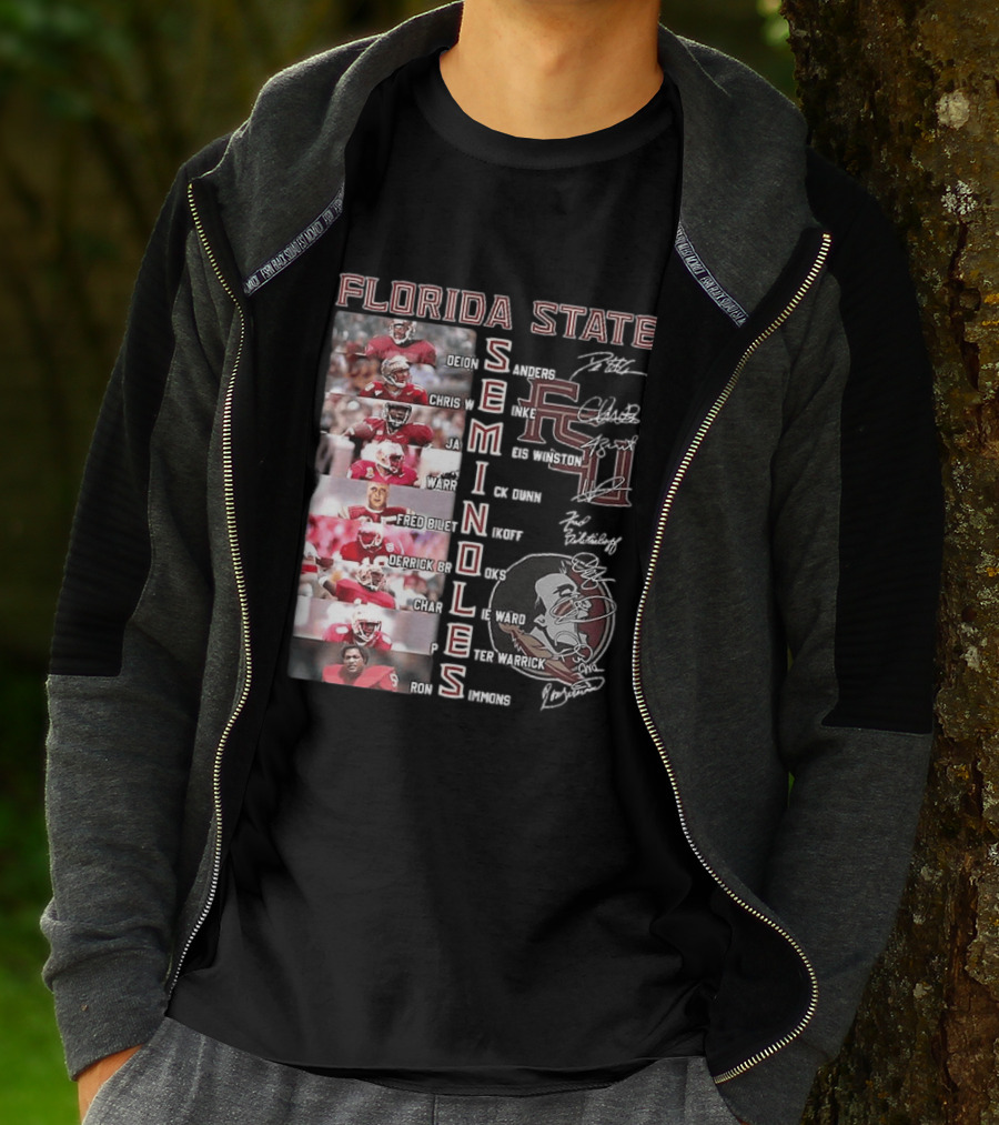 FSU Seminoles Football Player College Name And Thank You For The Memories T-Shirt